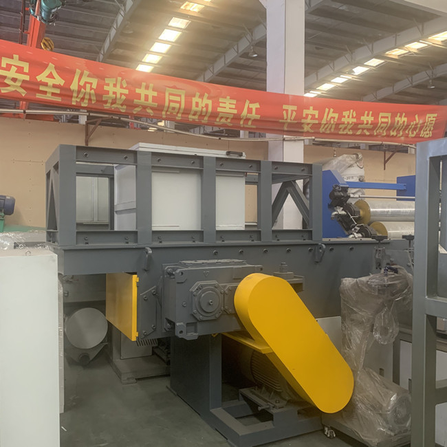 structure ferme de machine en plastique de broyeur de défibreur de l'axe WPC du double 650kg/H 0
